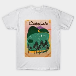 Crater Lake Canada travel poster T-Shirt